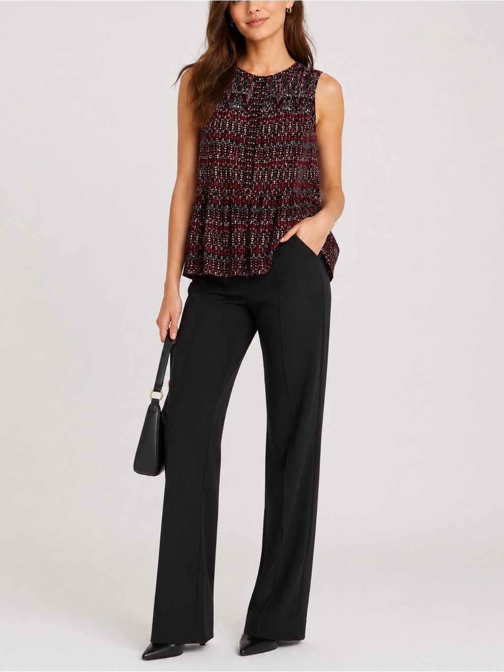 SANDRO Paris 100% Silk Tank Top